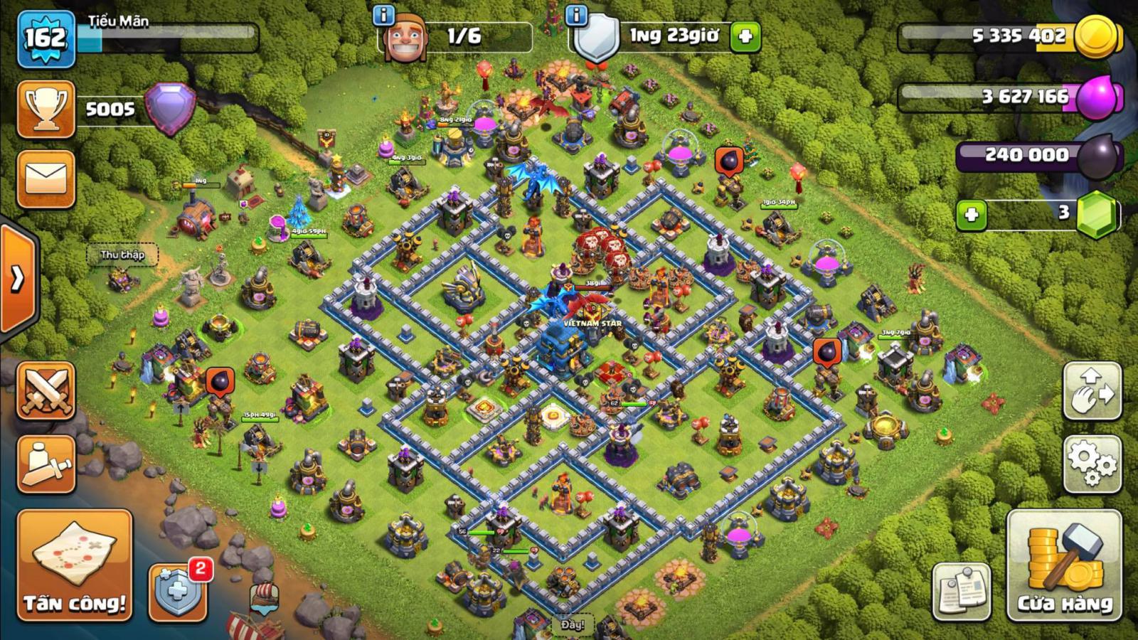 BASE TH12 Thủ TH14 Đánh 2 Sao RANK HUYỀN THOẠI Tháng 7 2022 Clash of clans